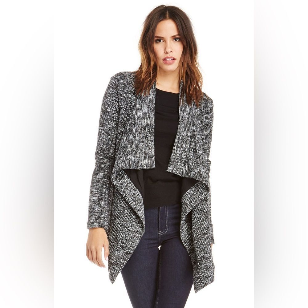 Lovers + Friends | Days Like This Open-Front Cardigan Jacket Gray Sz Small